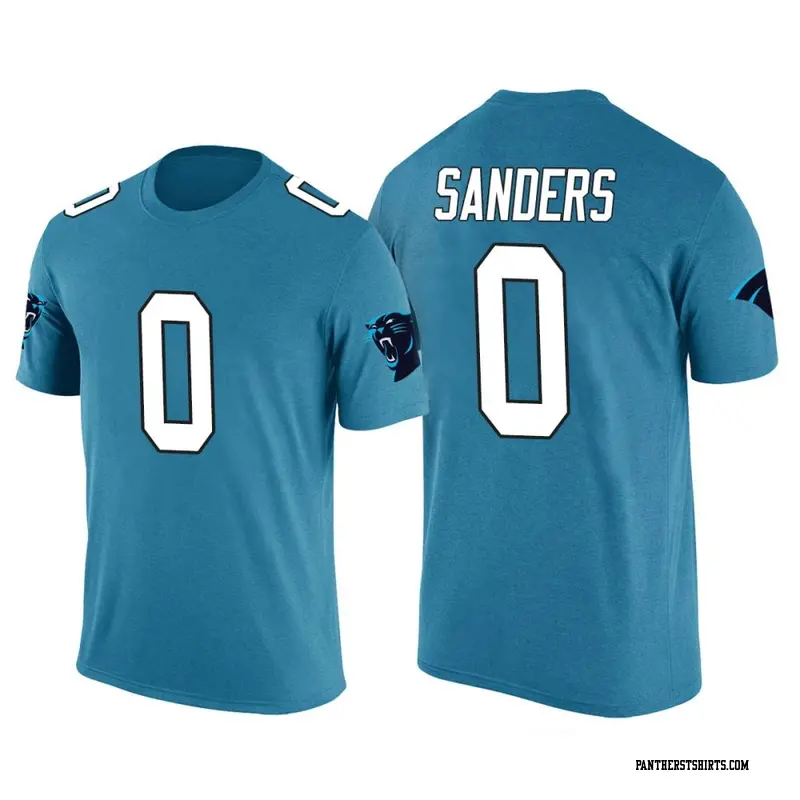 Youth Carolina Panthers ＃0 Ja'Tavion Sanders Blue Color Rush T-Shirt