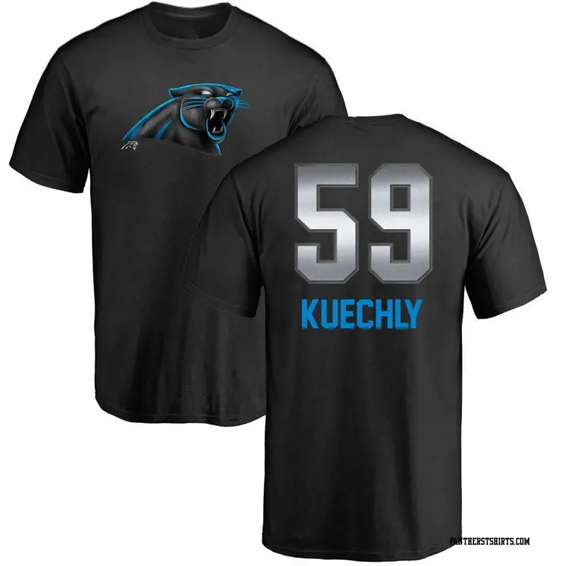Youth Carolina Panthers ＃59 Luke Kuechly Black Midnight Mascot T-Shirt